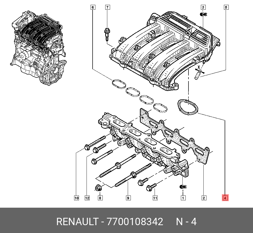 Прокладка рено меган коллектора впускного. Renault 8200052312 - прокладка впускного коллектора. Рено Меган 2 прокладка коллектора. Впускной коллектор Рено Меган 2 1.6. Впускной коллектор на Рено Меган 2 болты крепления.