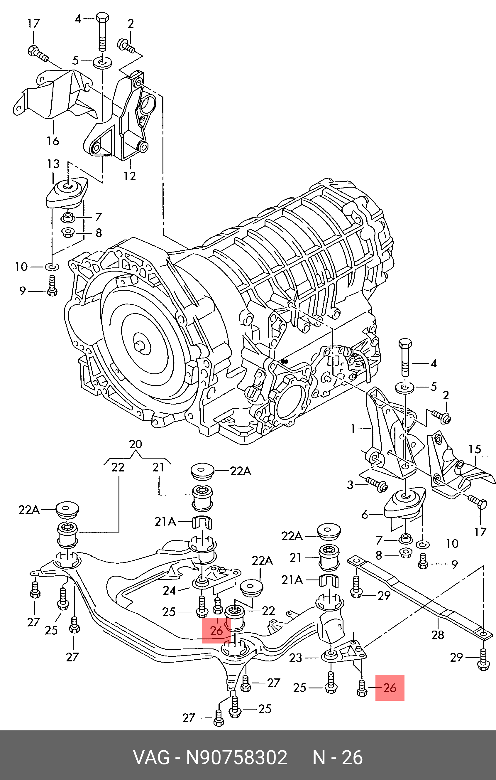 N90758302 BENTLEY HEXAGON HEAD BOLT (COMBI)