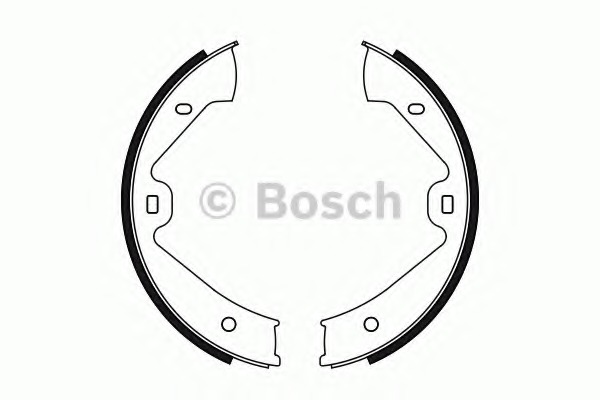0986487755 BOSCH Комплект тормозных колодок, стояночная тормозная система
