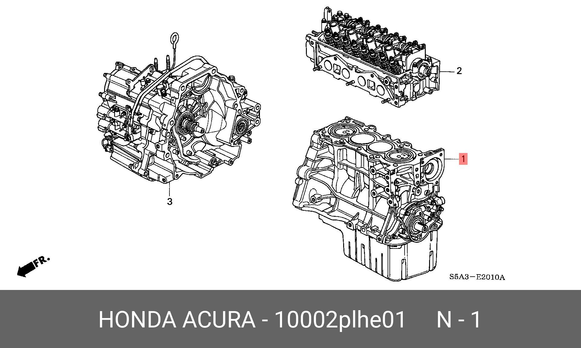 10002PLHE01 HONDA GENERAL ASSY., CYLINDER BLOCK