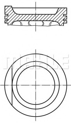 0303100 MAHLE Поршень