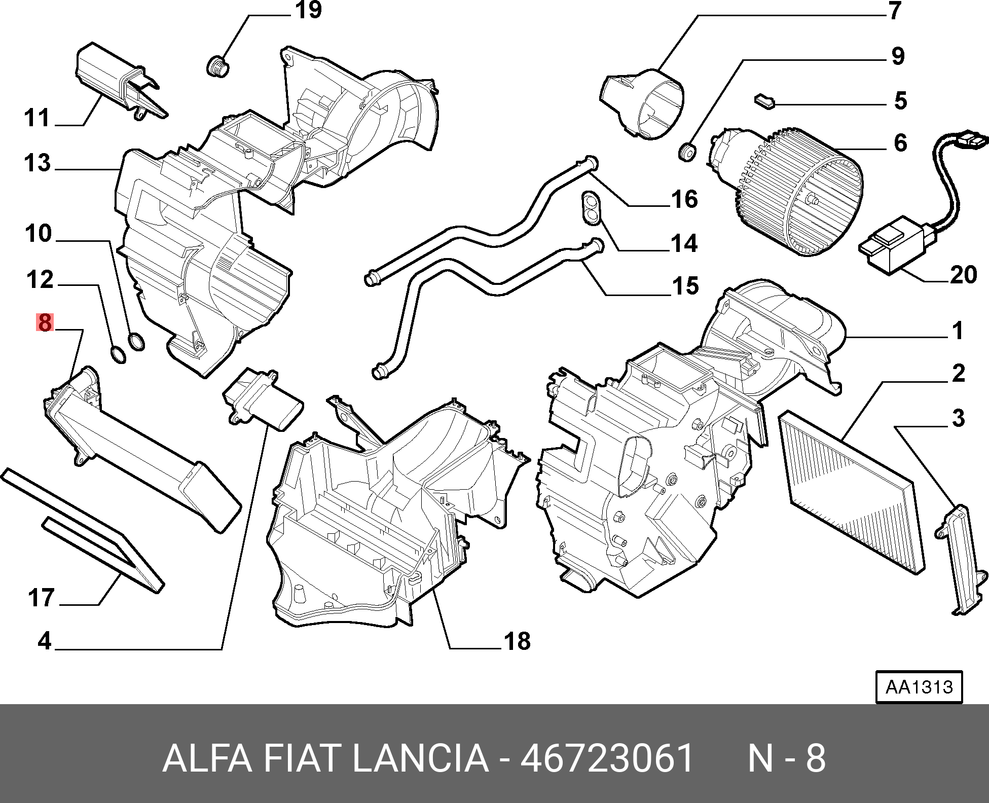 0046723061 FIAT/ALFA/LANCIA -