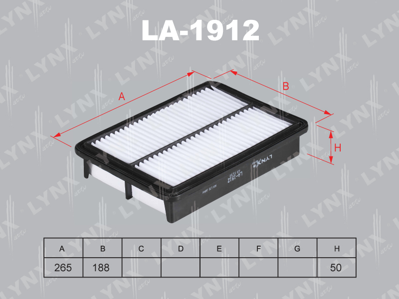 LA1912 LYNX Фильтр воздушный