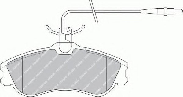 FDB1112 FERODO Комплект тормозных колодок, дисковый тормоз