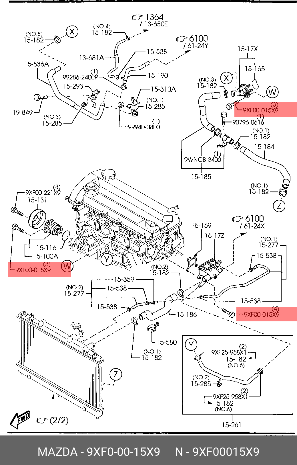 9XF00015X9 MAZDA -
