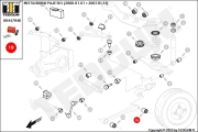 00447946 TEDGUM Полиуретановая сайлентблок рычага
