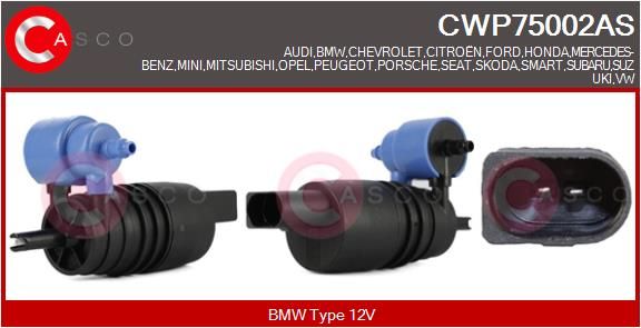 Водяной насос, система очистки окон CASCO CWP75002AS