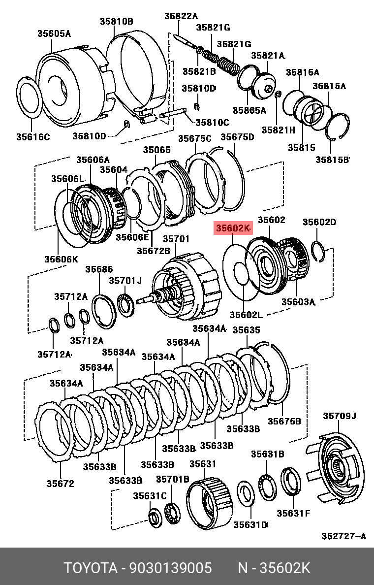 9030139005 TOYOTA Кольцо