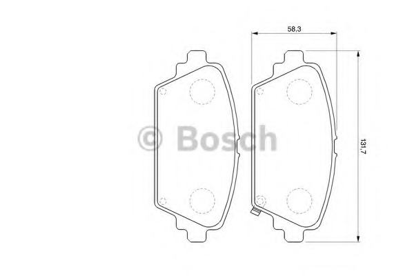 0986424663 BOSCH Колодки тормозные дисковые