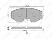 BD5705 LYNX Колодки тормозные дисковые передние