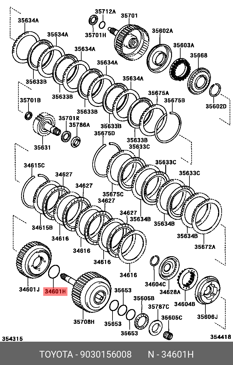 9030156008 TOYOTA КОЛЬЦО РЕЗИНОВОЕ