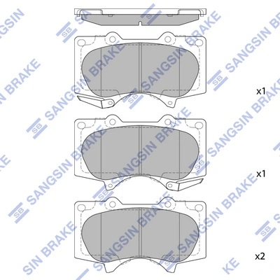 SP2033SD SANGSIN BRAKE Колодки тормозные дисковые