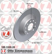 100332020 ZIMMERMANN Тормозной диск