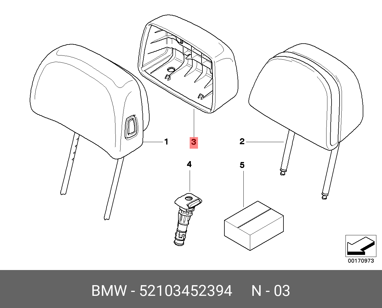 52102152419 BMW ОБОГРЕВАТ.ЭЛЕМЕНТ СИДЕНЬЯ SPORT, КОЖА Купить запчасть