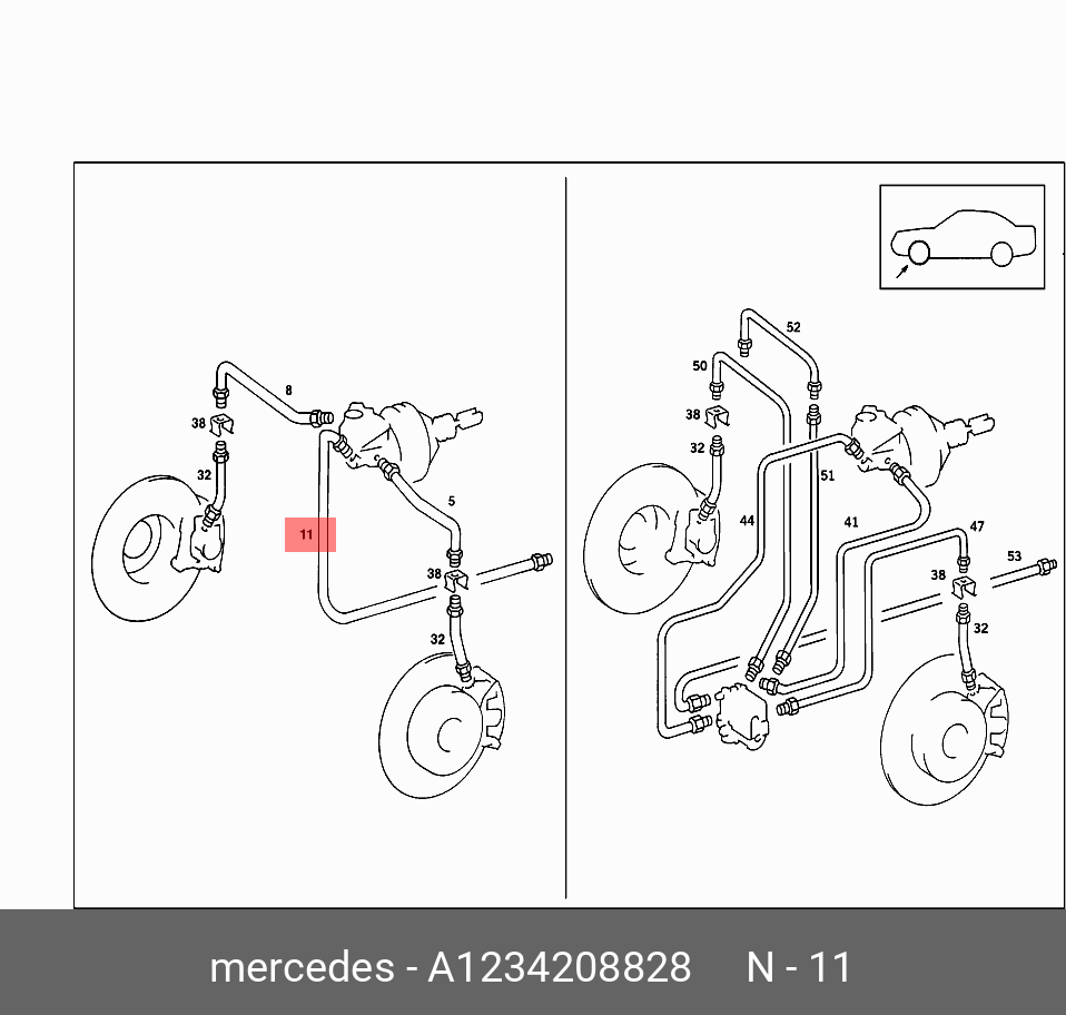 1234208828 MERCEDES-BENZ ПРОВОДКА