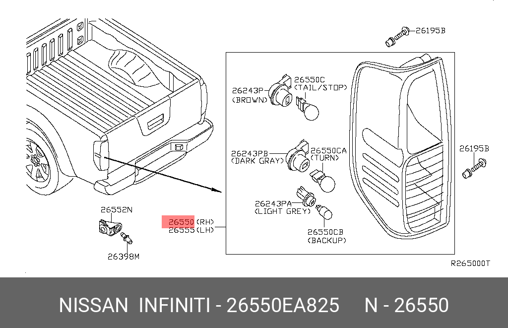 26550EA825 NISSAN 