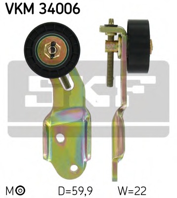 VKM34006 SKF Натяжной ролик, поликлиновой  ремень