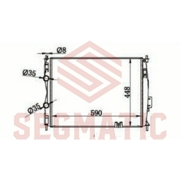 SGCR20 SEGMATIC Радиатор двигателя MT/AT для а/м NI Qashqai CVT