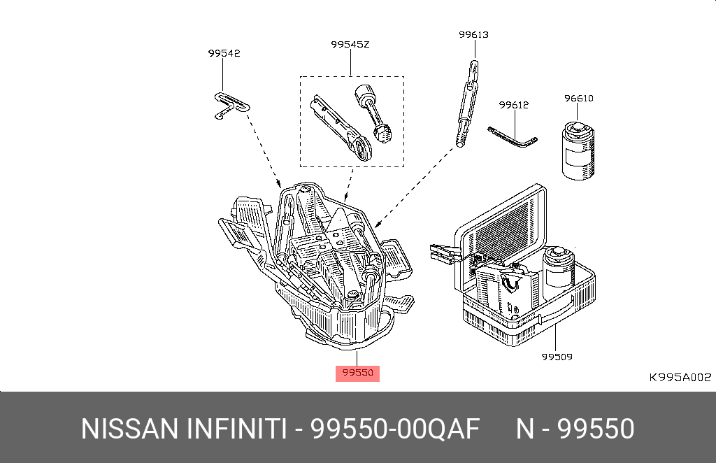 9955000QAF NISSAN Деталь