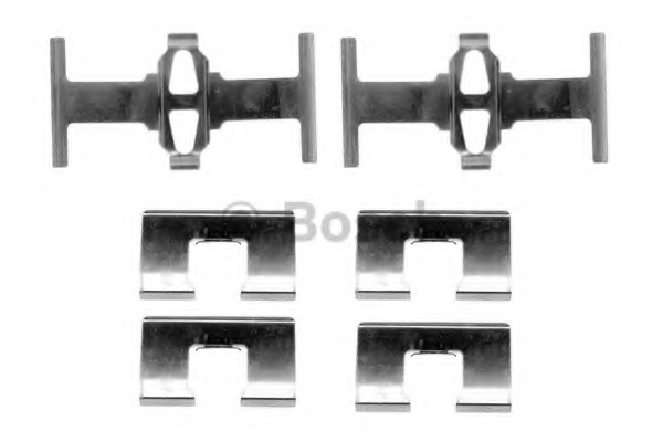 1987474332 BOSCH Комплектующие, колодки дискового тормоза