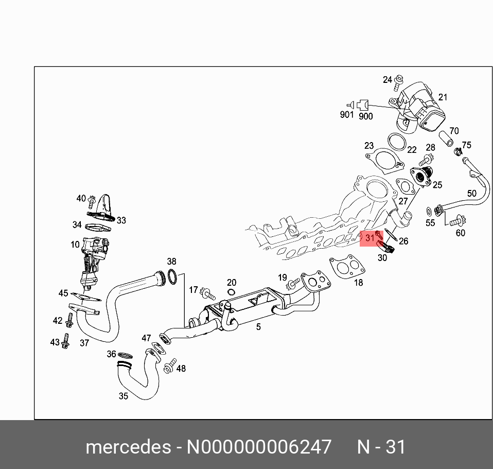 N000000006247 MERCEDES-BENZ БОЛТ