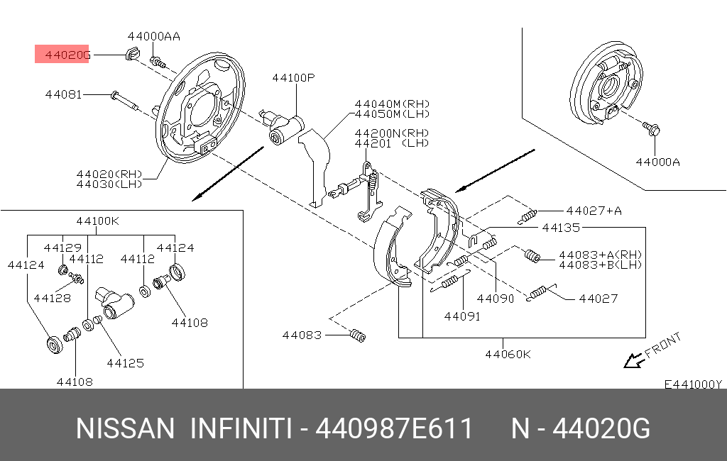 440987E611 NISSAN PLUG