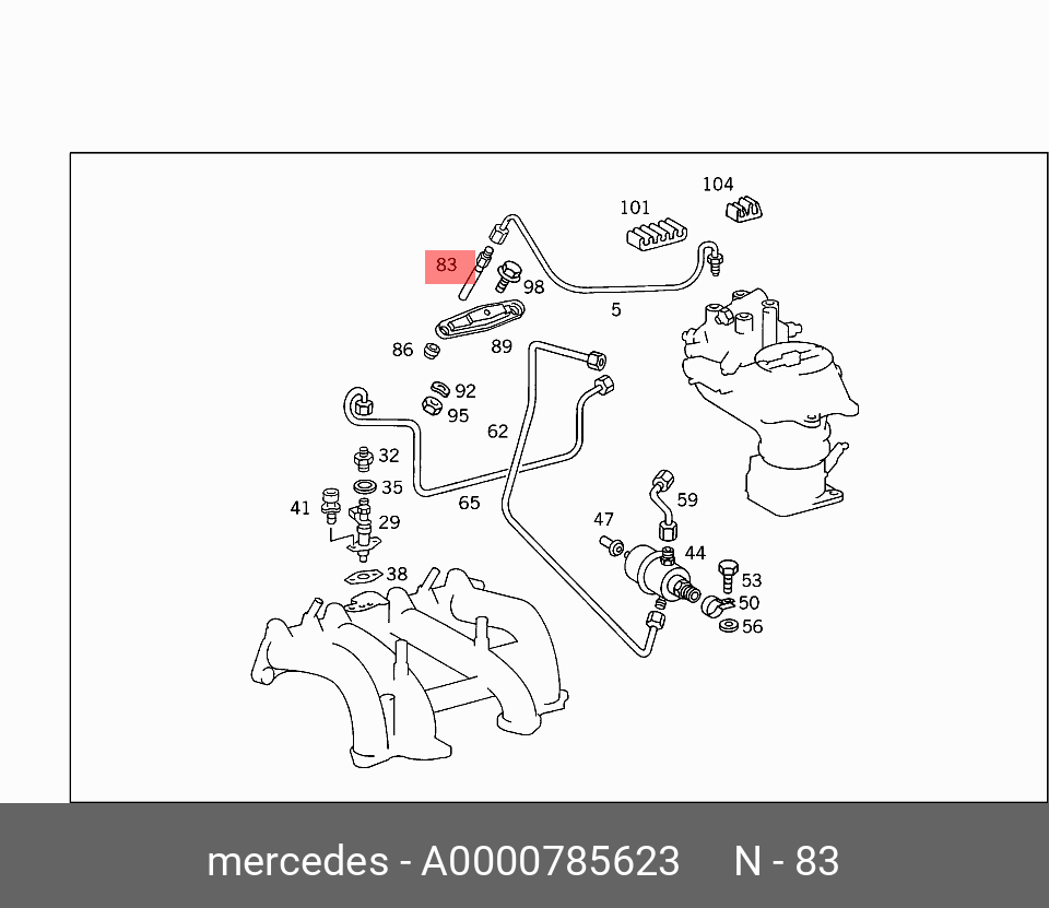 0000785623 MERCEDES-BENZ ФОРСУНКА ТОПЛИВНАЯ