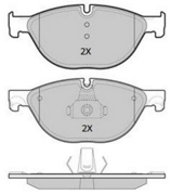 FBP1932 FREMAX Колодки тормозные передние
