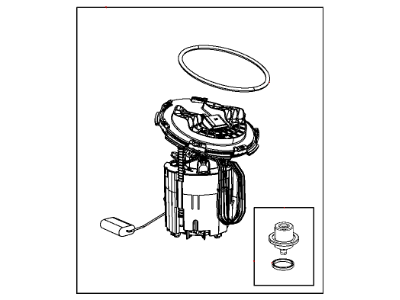 RL136022AH CHRYSLER Насос электрический топливной системы в сборе