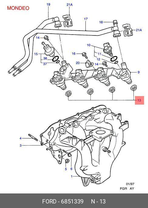 6851339 FORD уплотнение