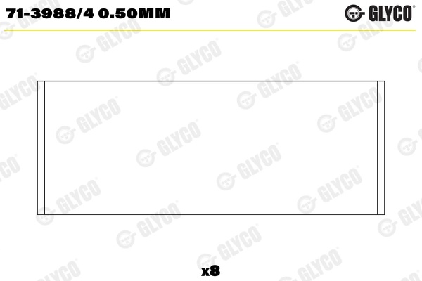 7139884050MM GLYCO Шатунный подшипник