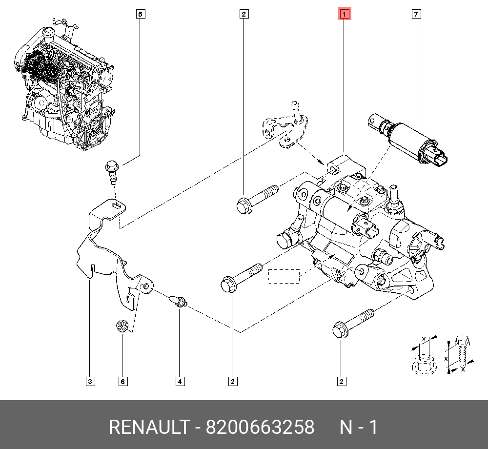 8200663258 RENAULT Насос высокого давления