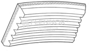 6PK1708 FLENNOR Поликлиновой ремень