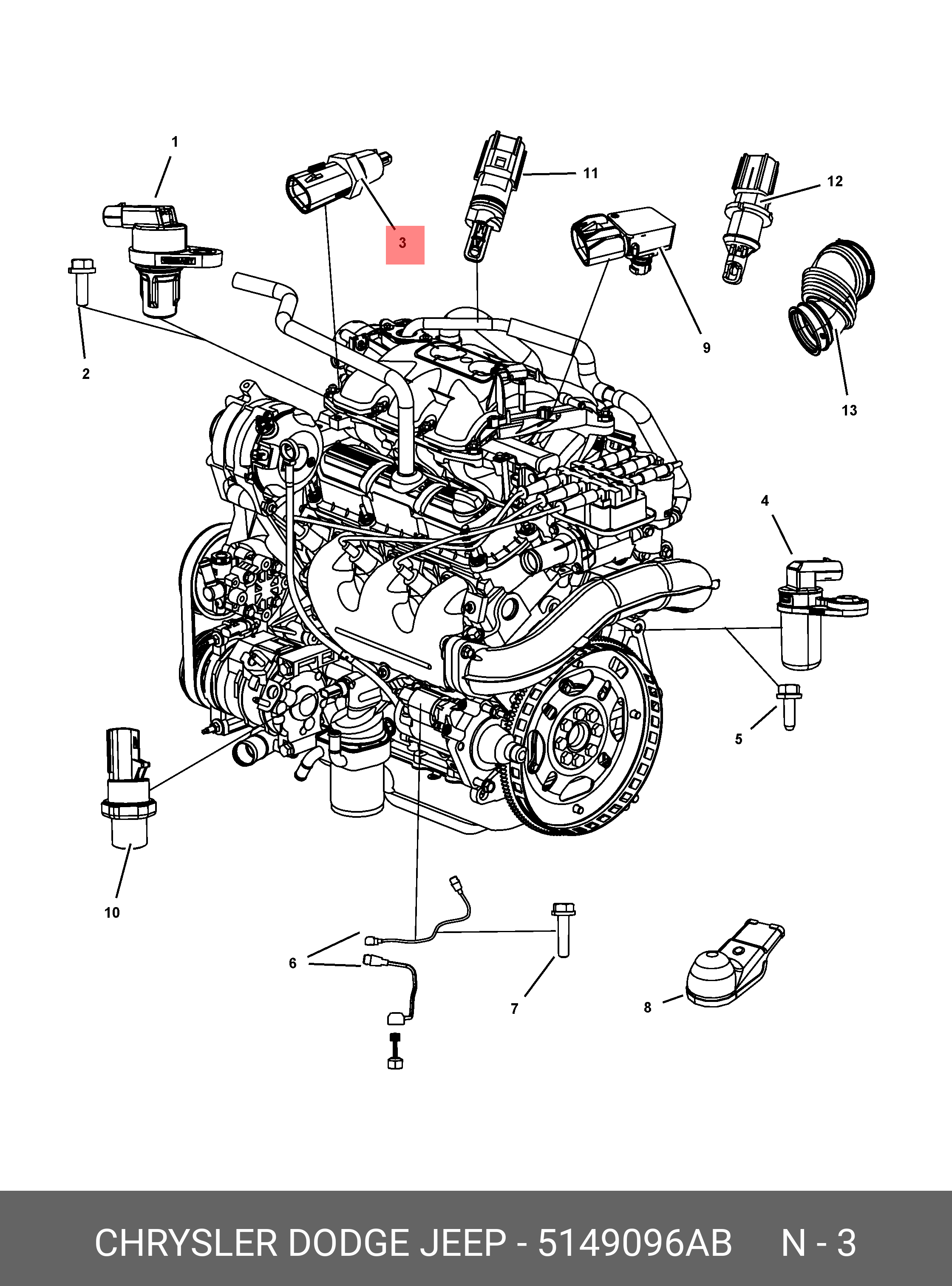 04686684AB Датчик абсолютного давления арт. CHRYSLER Запчасти на DRIVE2