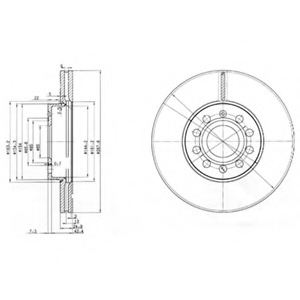 BG3833 DELPHI Тормозной диск