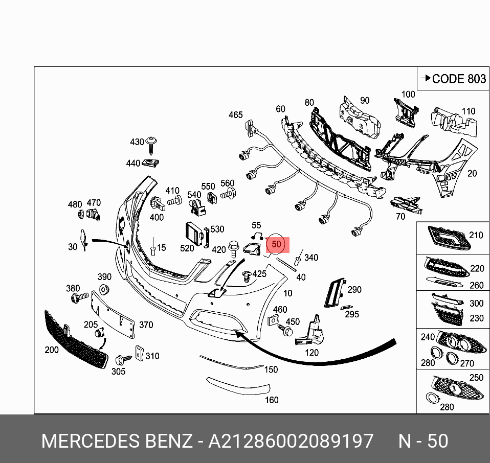 A21286002089197 MERCEDES-BENZ КРЫШКА ФОРСУНКИ ОМЫВАТЕЛЯ ФАРЫ