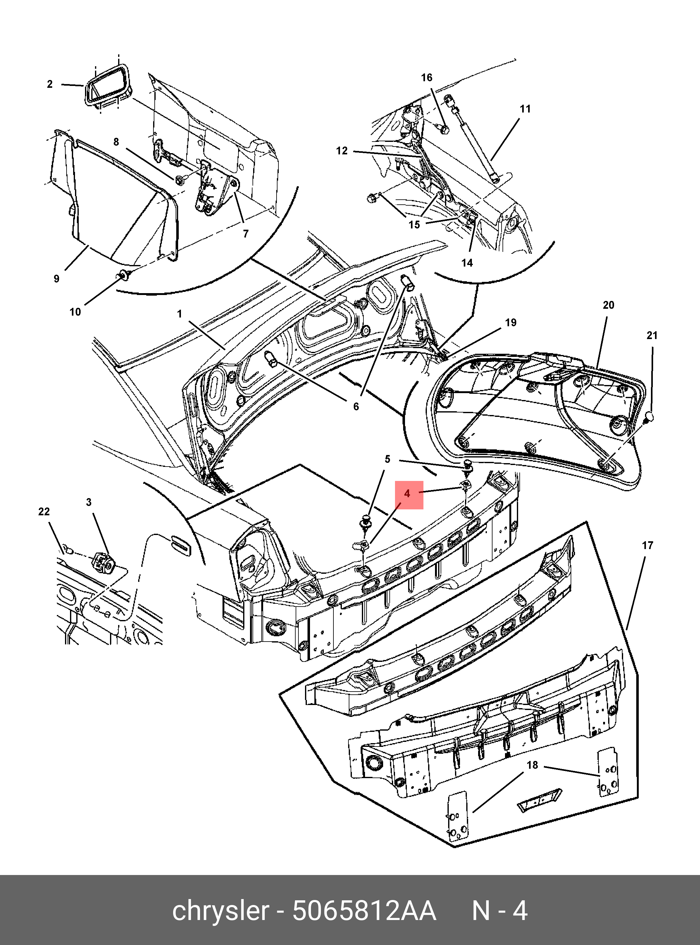 05065812AA CHRYSLER -