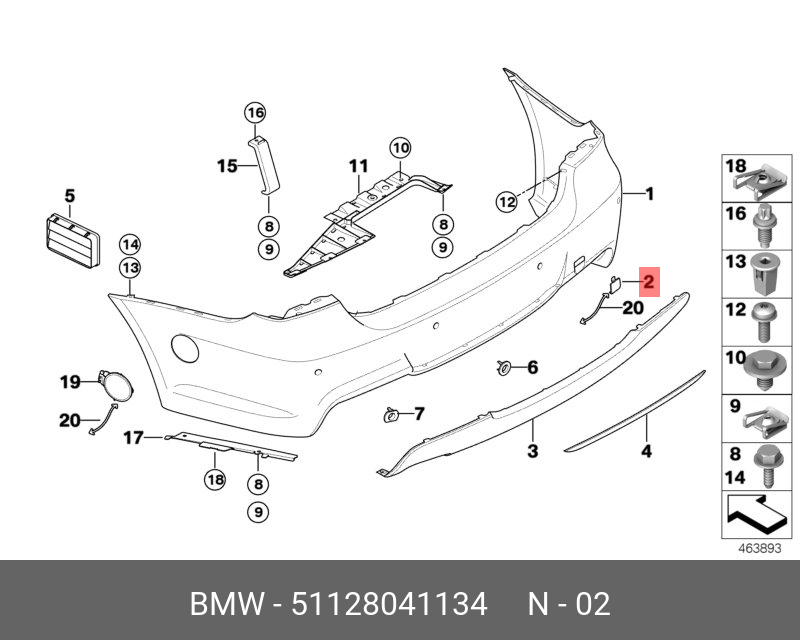 51128041134 BMW Крышка буксирной проушины загрунтов,KLAPPE ABSCHLEPPÖSE GRUNDIERT,PLUG, PLASTIC