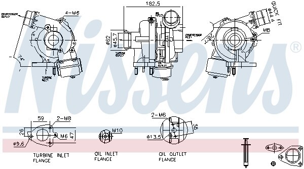 93450 NISSENS Компрессор, наддув