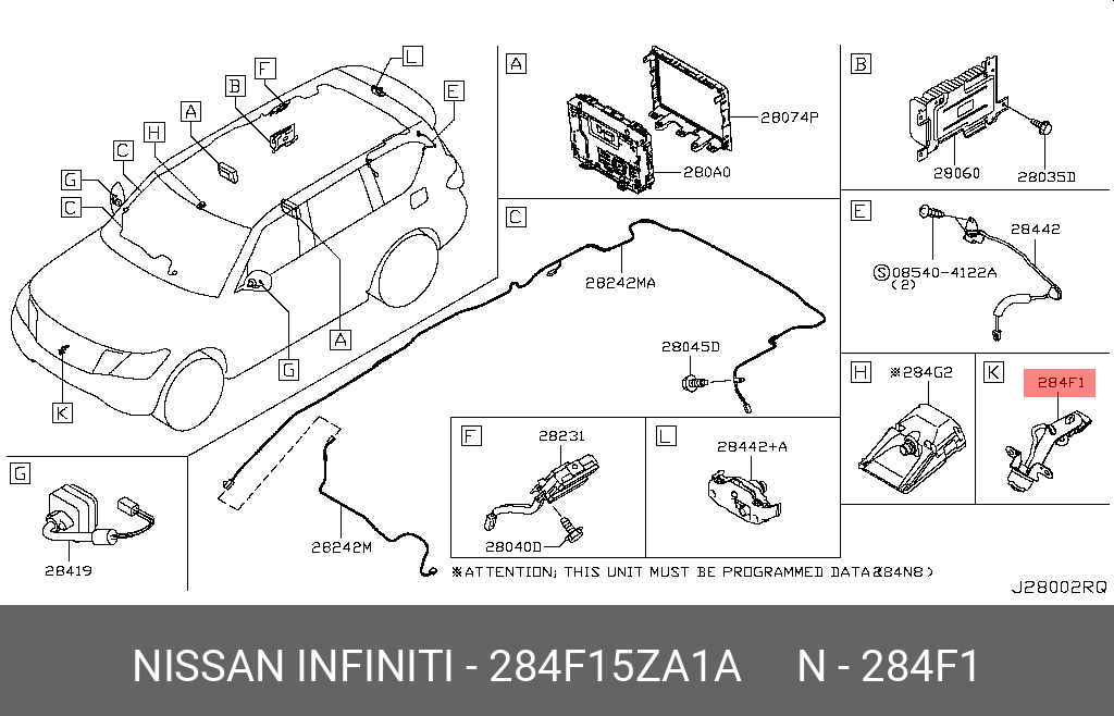 284F15ZA1A NISSAN -