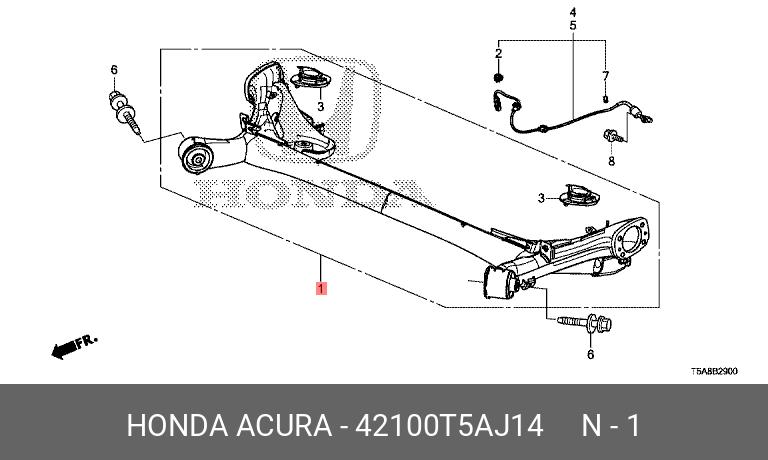42100T5AJ14 HONDA Балка задней подвески
