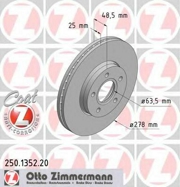 250135220 ZIMMERMANN Тормозной диск