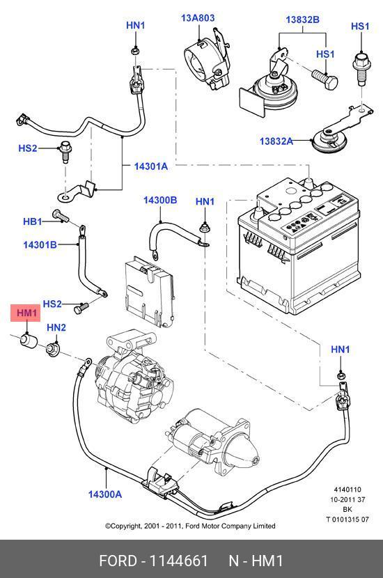 1144661 FORD Заглушка ГБЦ