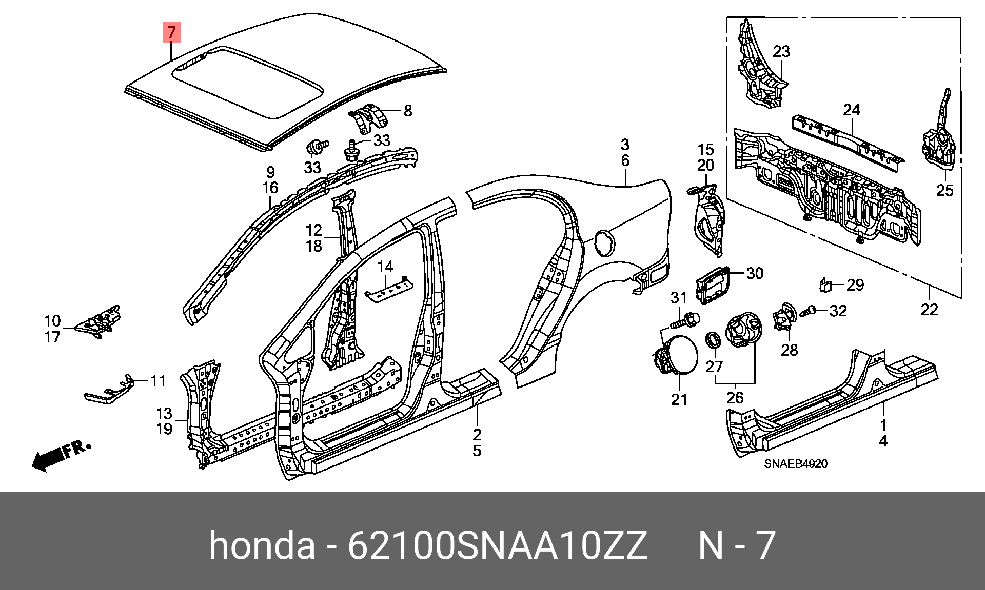 62100SNAA10ZZ HONDA -