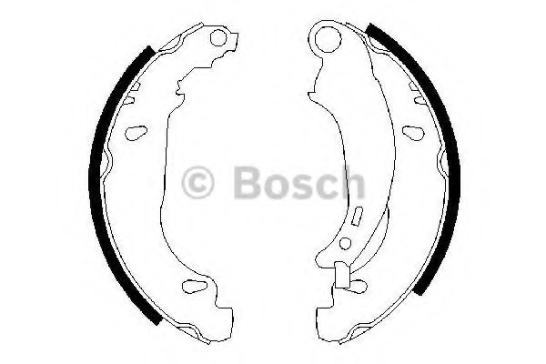 0986487568 BOSCH Комплект тормозных колодок