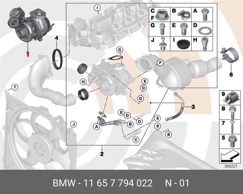 11657794022 BMW Турбокомпрессор