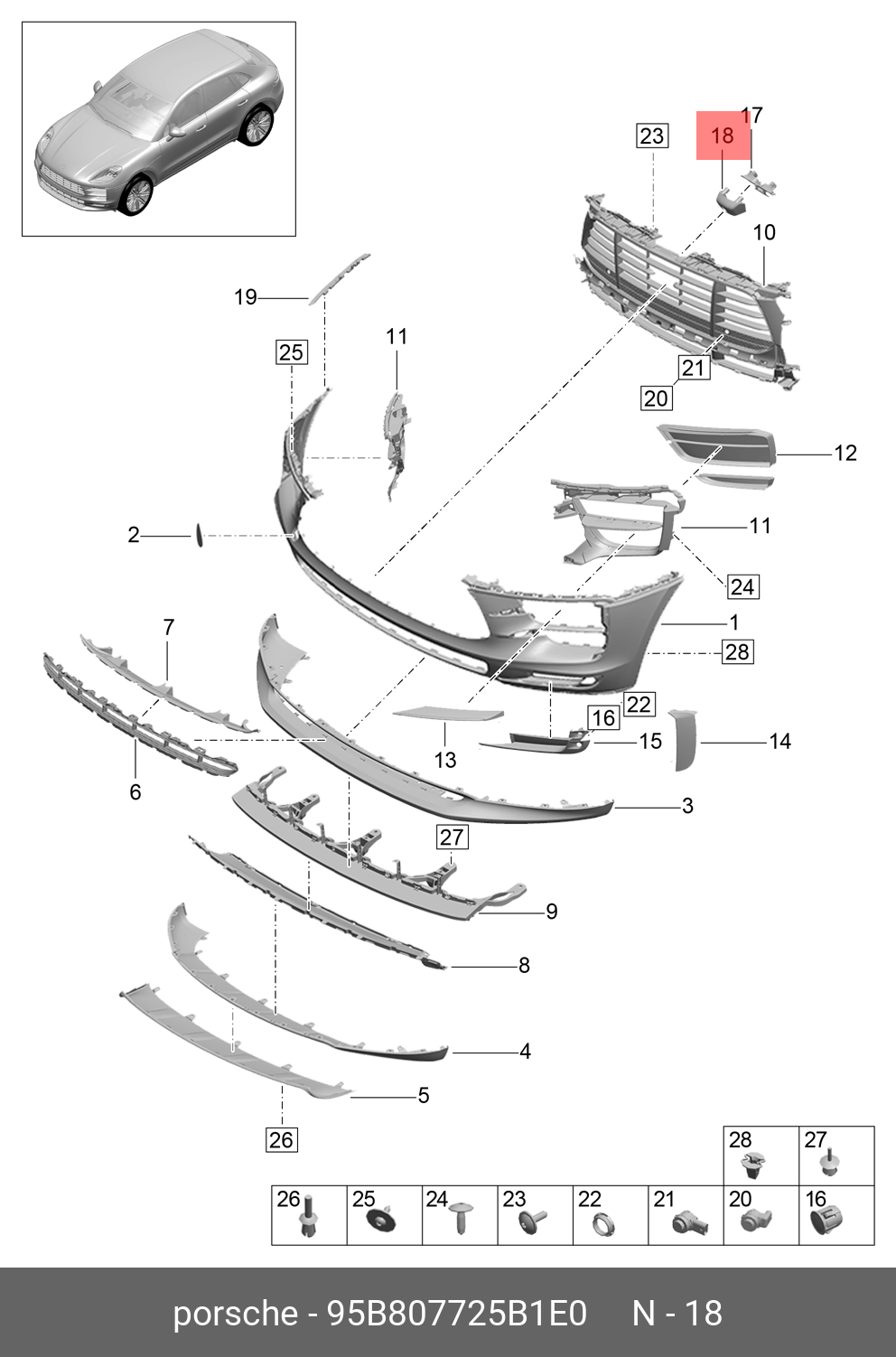 95B807725B1E0 PORSCHE -