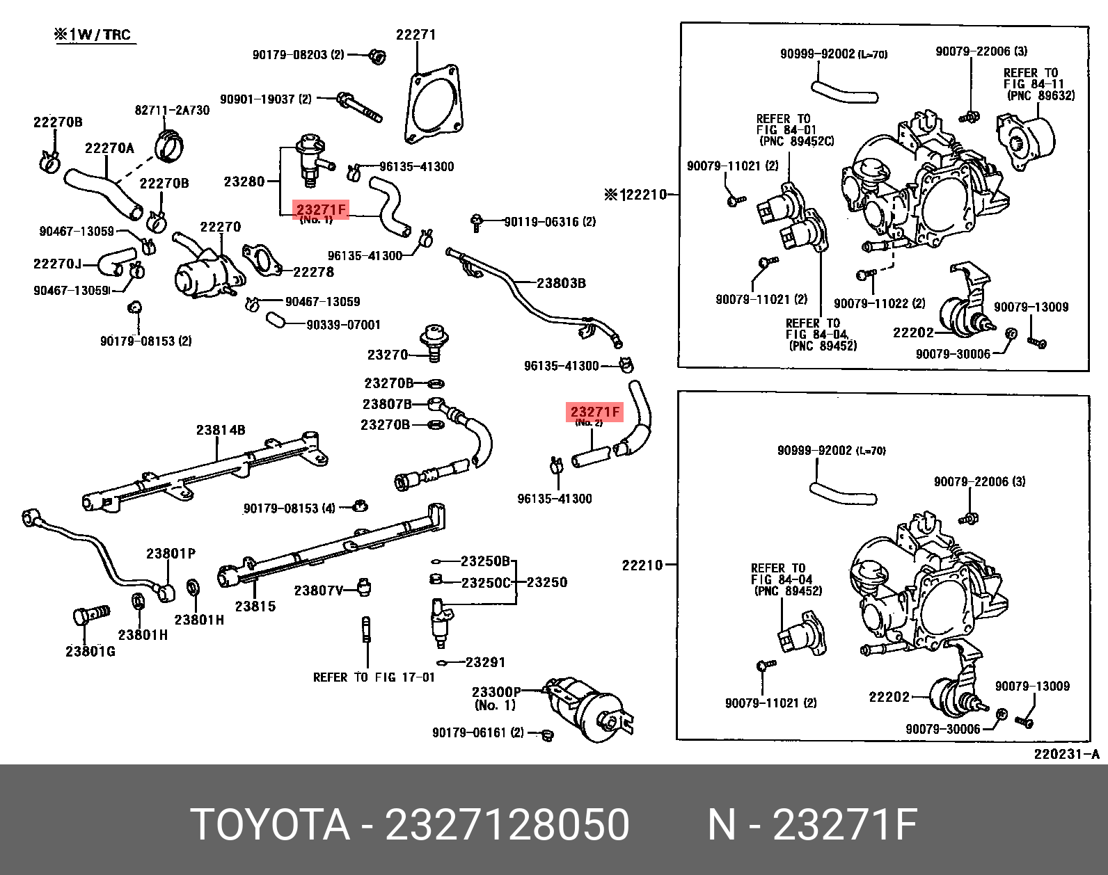 2327128050 TOYOTA 