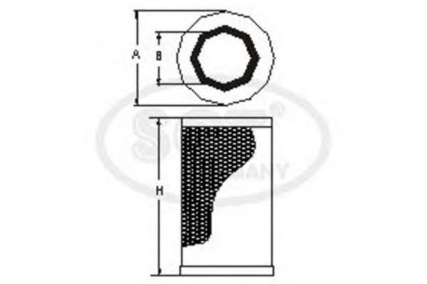 SB901 SCT SCT SB 901 Воздушный фильтр SB901