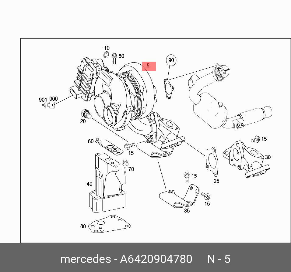 6420904780 MERCEDES-BENZ ТУРБОКОМПРЕССОР